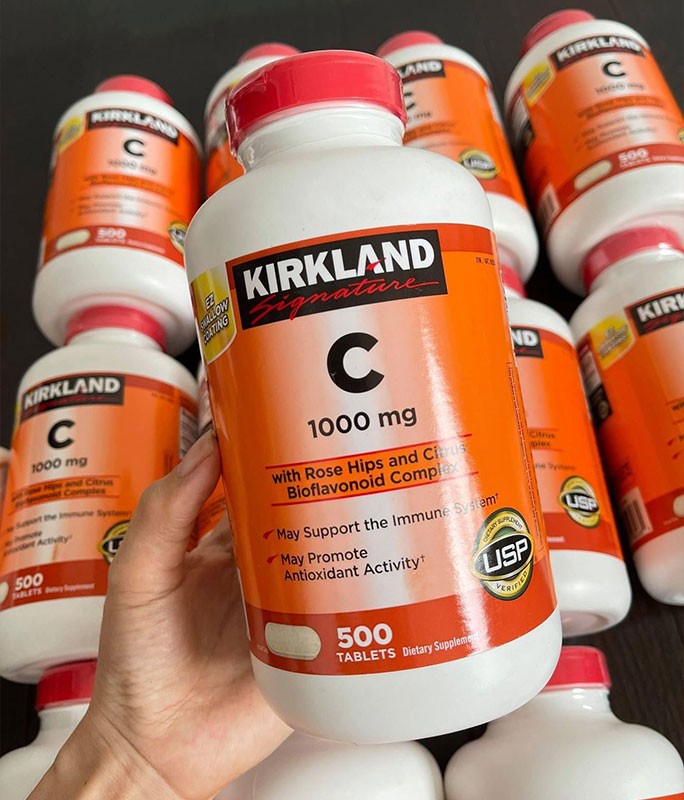 Viên uống bổ sung Vitamin C 1000mg Kirkland 500 Viên
