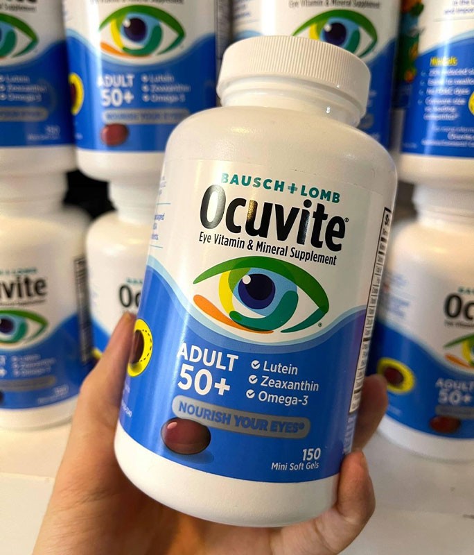 Viên uống bổ mắt Ocuvite Adult 50+ cho người trên 50 tuổi
