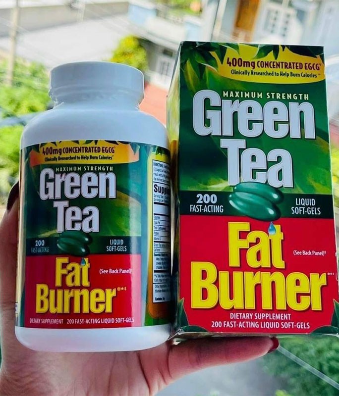 Viên uống giảm cân trà xanh Green Tea Fat Burner 400mg