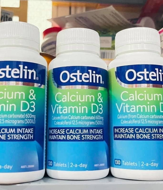 Viên uống Canxi Ostelin Vitamin D & Calcium 