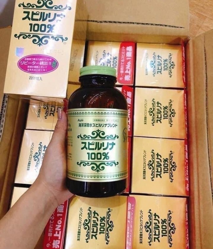 Tảo xoắn Nhật Spirulina 2200 viên 