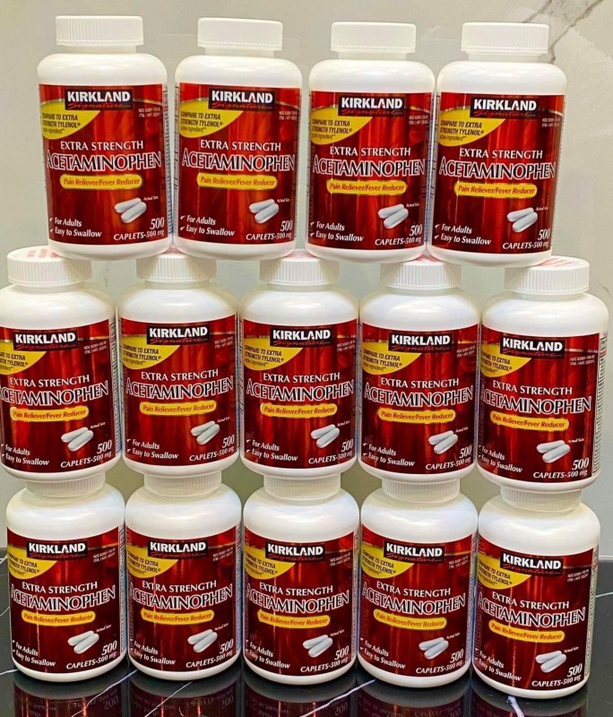 Viên uống giảm đau Kirkland Extra Strength Acetaminophen 500mg 