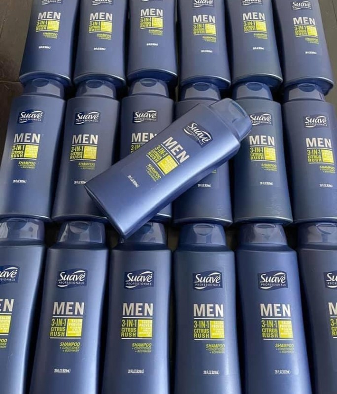 Sữa tắm gội Suave Men 3in1 Cutrus Rush 828ml
