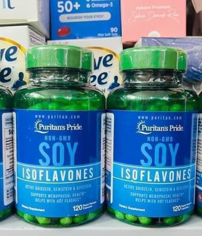Thuốc mầm đậu nành SOY Puritan's Pride 120 viên