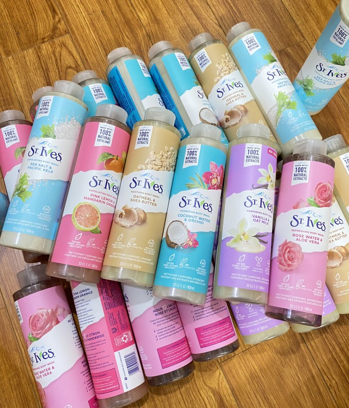 Sữa Tắm ST.Ives muối biển_Purifying Sea Salt & Pacific Kelp Exfoliating Body Wash