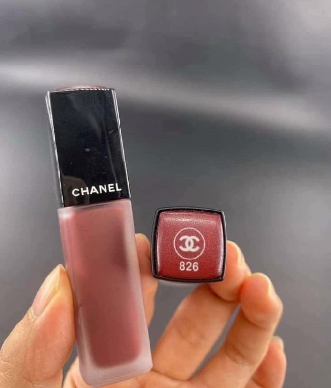 Son Kem Chanel 826 Pourpre Allure Ink Fusion Màu Hồng Mận NEW