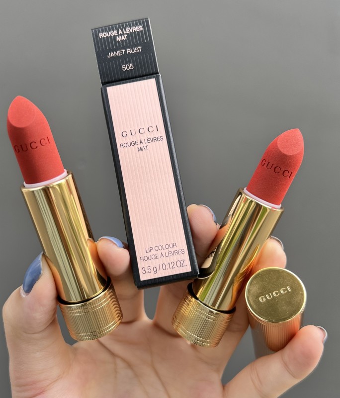 Son Gucci Màu 505 Janet Rust Matte Đỏ Đất Thời Thượng